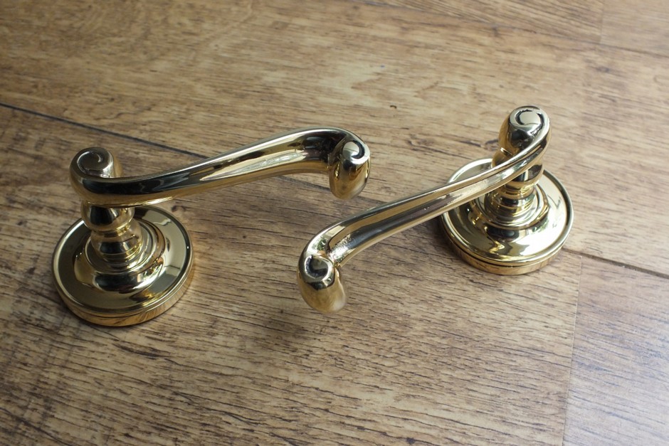 Polished Brass Door Handle