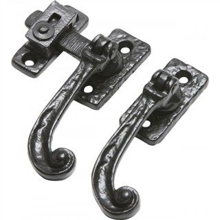 Antique Black Iron Casement Fastener