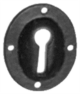 Antique Black Iron Escutcheon