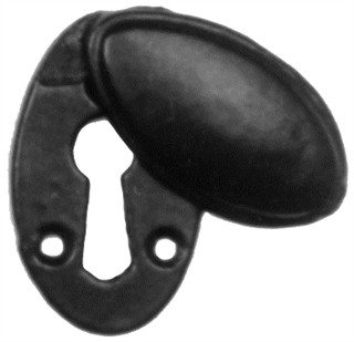 Antique Black Iron Escutcheon