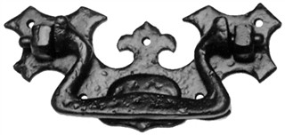 Antique Black Iron Drawer Pull