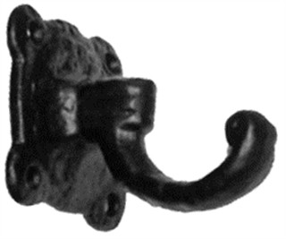 Antique Black Iron Coat Hook