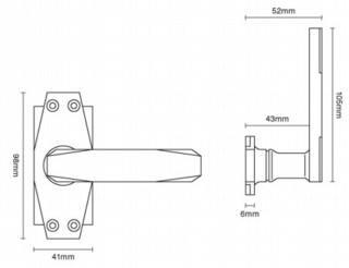 Croft Art Deco Door Handle Spec