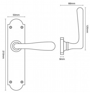 Croft Elegance Door Handle Spec