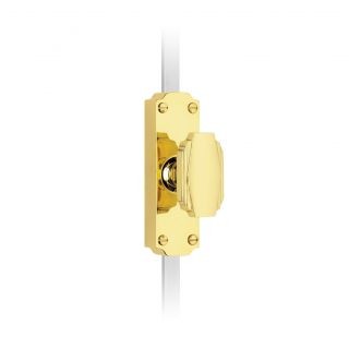 Locking Art Deco Knob Espagnolette Bolt