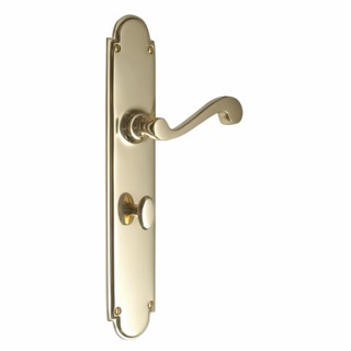 Victorian Door Handle on Bathroom Backplate