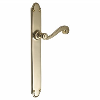 British Made Victorian Door Handle on Backplate