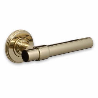 Classic Contemorary Door Handle on Covered Rose