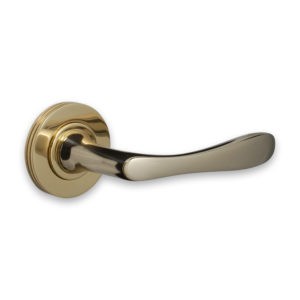 British Door Handle on Concealed Fix Rose