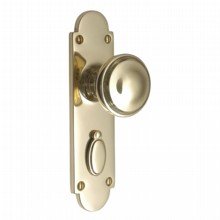 Constable Door Knob on Lock Backplate