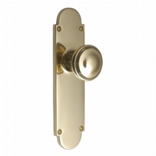 Constable Door Knob on Latch Backplate