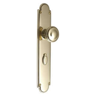 Constable Door Knob on Lock Backplate