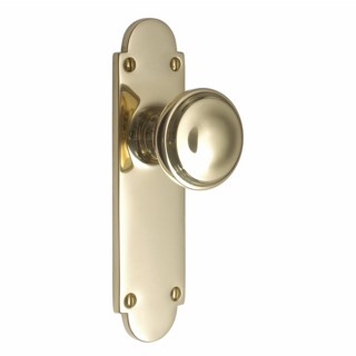 Constable Door Knob on Latch Backplate