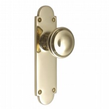 Constable Door Knob on Latch Backplate