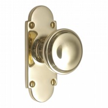 Constable Door Knob on Latch Backplate